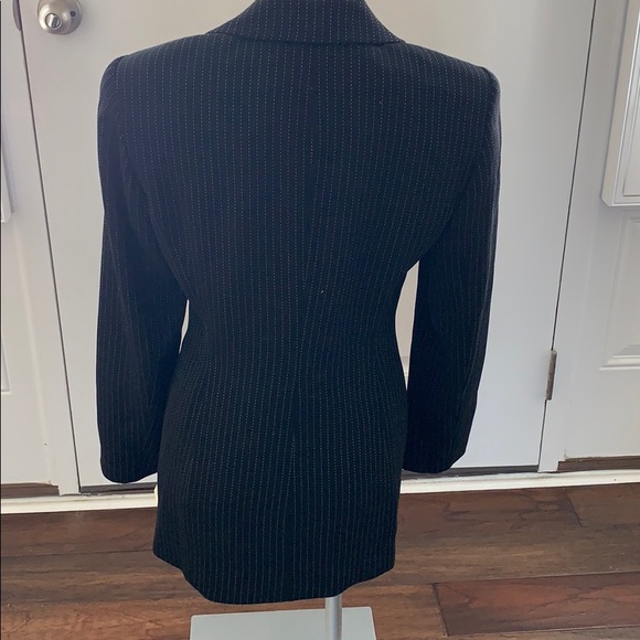 NWT Vintage Dana Buchman Black Pinstripe Jacket - Picture 4 of 6